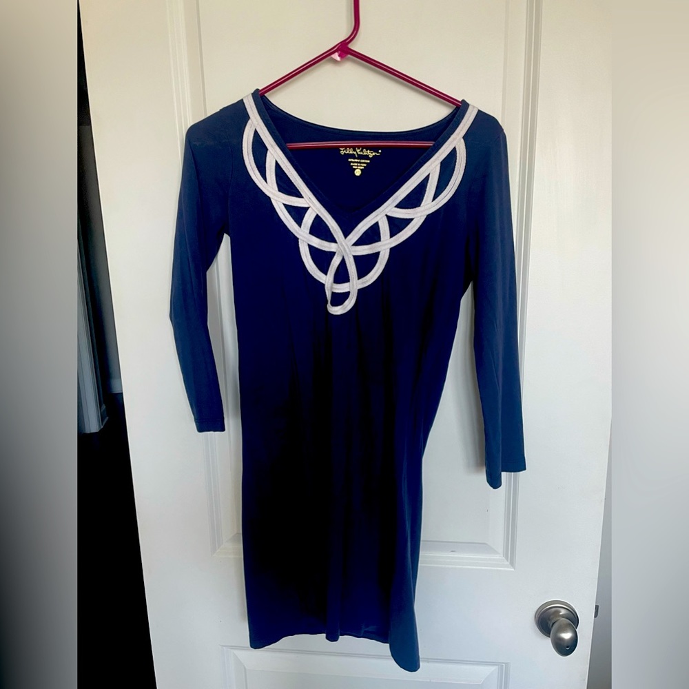 Lilly Pulitzer 3/4th sleeve dress. Great condition. Pima cotton.